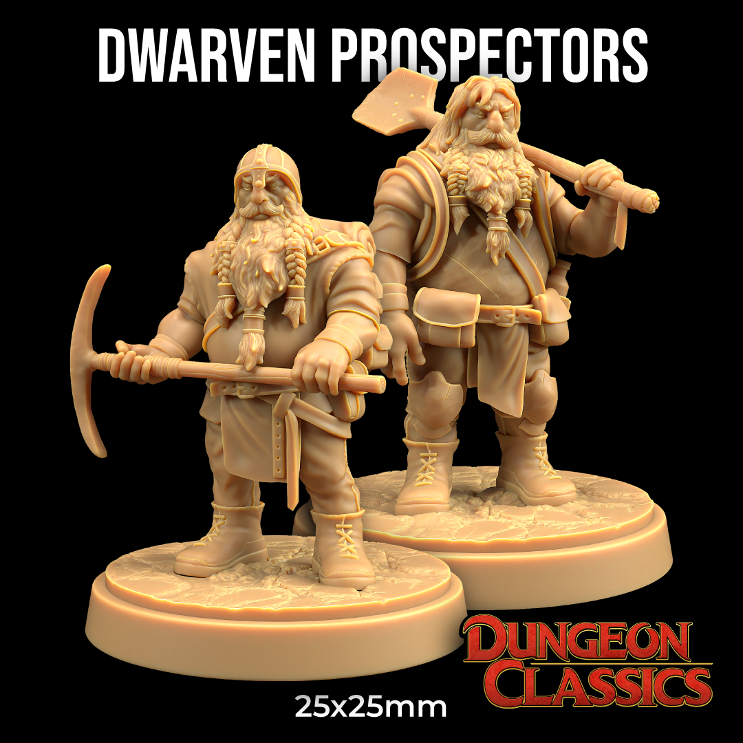 Dwarven Brothers | PRESUPPORTED | Dungeon Classics
